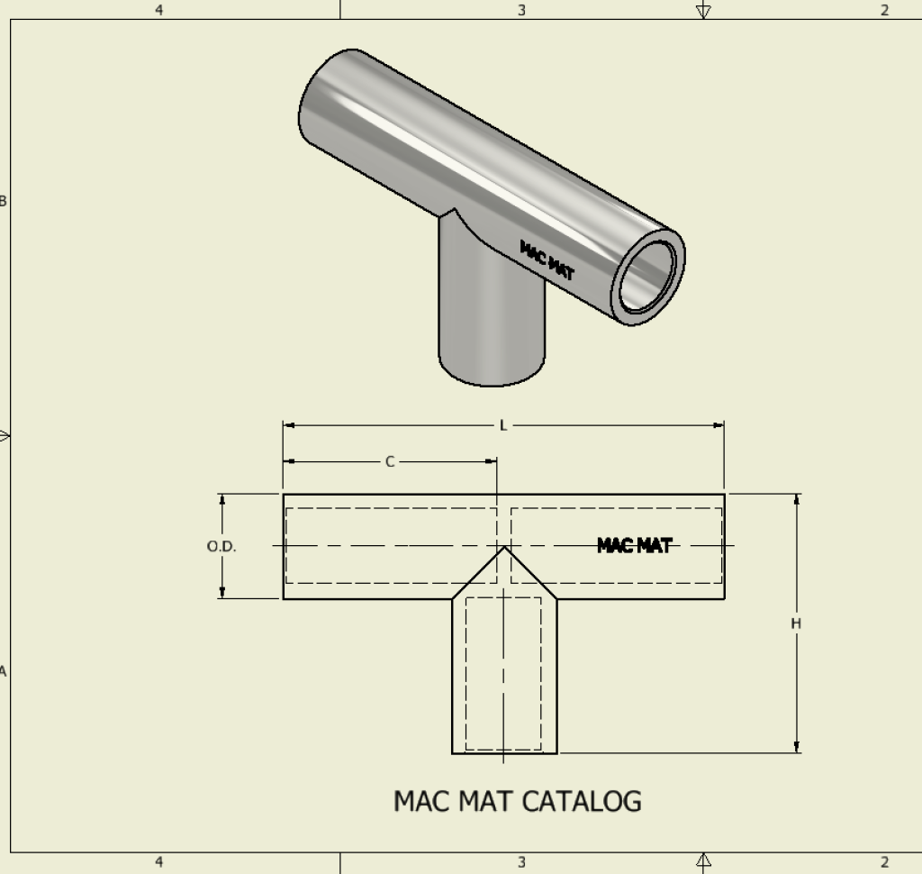 Mac Mat R Clips MAT Aluminum Tee Connector 600V | Mac Connectors